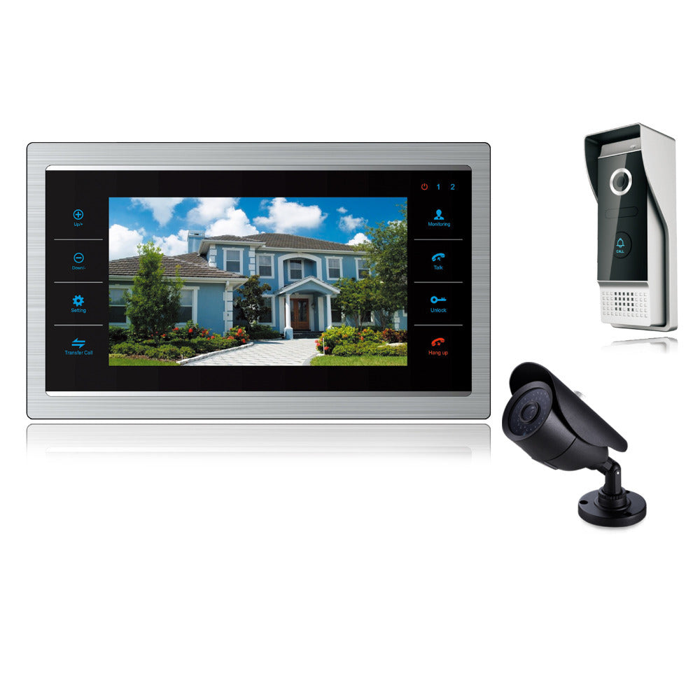 7" inch Video Door Phone Video Doorbell Camera Color CCTV Color Home Intercom System