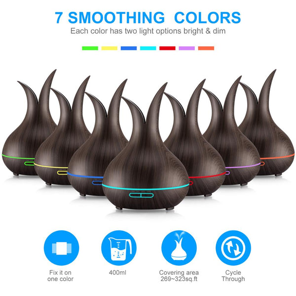 400 ml aroma scent oil diffuser,essential oil humidifier-Unique design