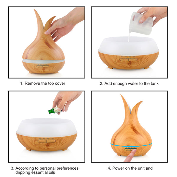 400 ml aroma scent oil diffuser,essential oil humidifier-Unique design