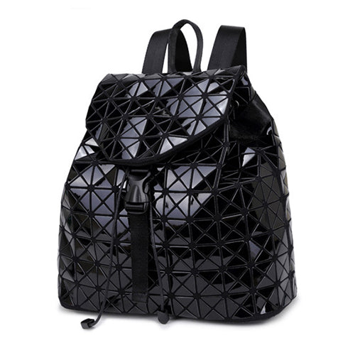 Women Drawstring Bag Holographic Backpack